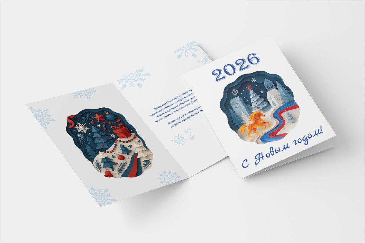 Открытка новогодняя 2026